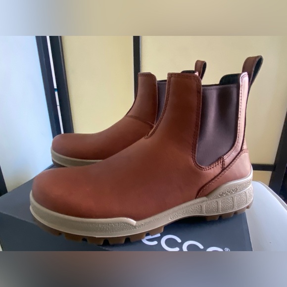 Ecco Women's Shape Sculpted Motion 35 Slouchy Knee-high Boot, NWT 8.5 Rust-Brown - Picture 5 of 5